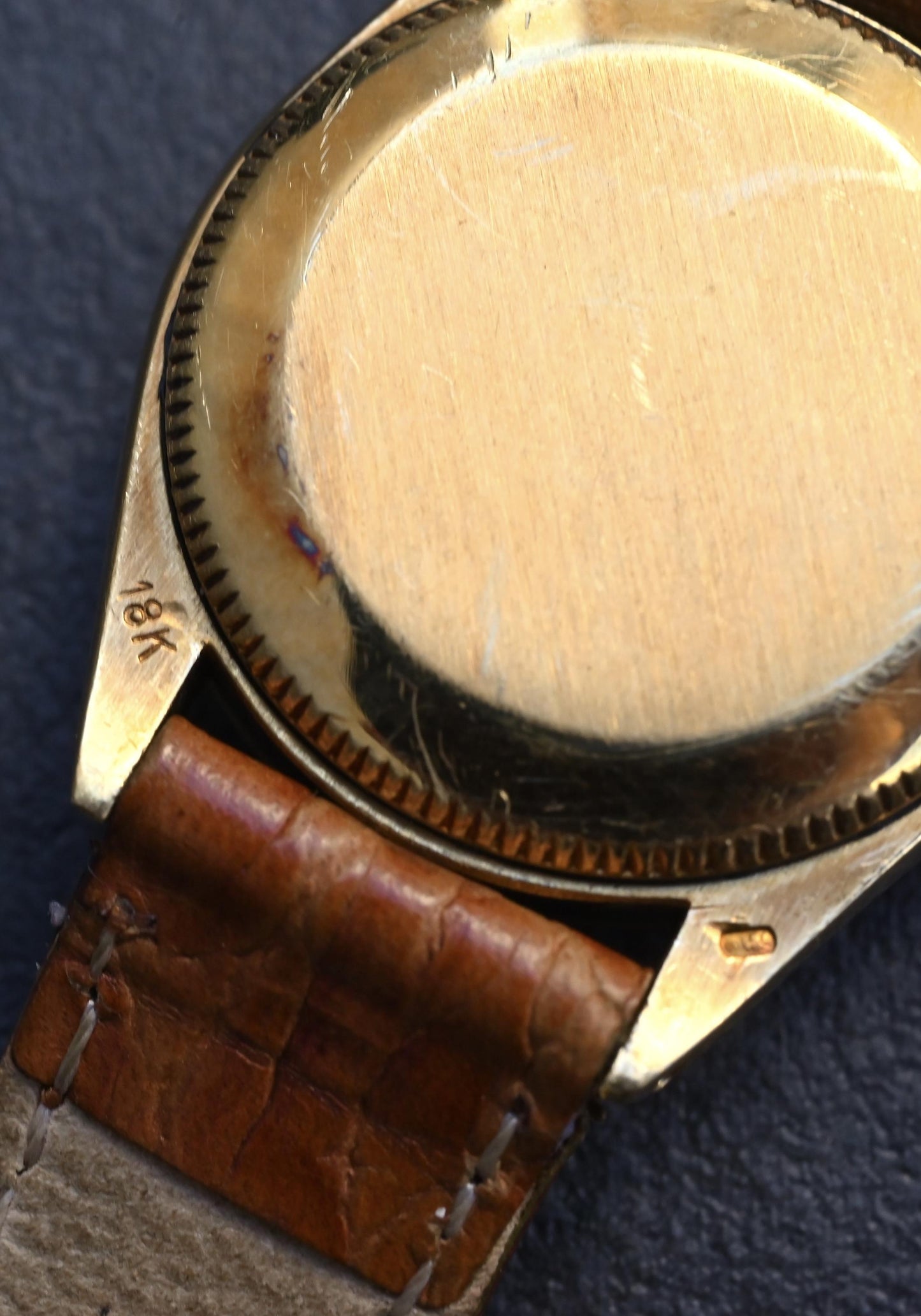 Vintage Ladies Rolex Oyster Perpetual 26mm 18k Yellow Gold Ref. 6718