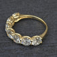 IGI Certified 3.30 CTW 7 Natural Diamond Wedding Band 14K Yellow Gold Size 6.5