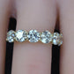 IGI Certified 3.30 CTW 7 Natural Diamond Wedding Band 14K Yellow Gold Size 6.5