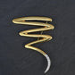 Tiffany & Co. Paloma Picasso Large Zig Zag Brooch 18K Gold Platinum Diamonds