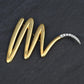 Tiffany & Co. Paloma Picasso Large Zig Zag Brooch 18K Gold Platinum Diamonds