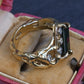 IGI Certified 3CT Emerald Cut Green Tourmaline Diamond Ring 14K Size 7.25