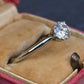 IGI Certified 0.90 CT Natural Diamond Solitaire Engagement Ring 14K Gold Size 9