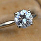 IGI Certified 0.90 CT Natural Diamond Solitaire Engagement Ring 14K Gold Size 9