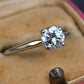 IGI Certified 0.90 CT Natural Diamond Solitaire Engagement Ring 14K Gold Size 9