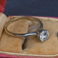 IGI Certified 0.90 CT Natural Diamond Solitaire Engagement Ring 14K Gold Size 9