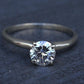IGI Certified 0.90 CT Natural Diamond Solitaire Engagement Ring 14K Gold Size 9