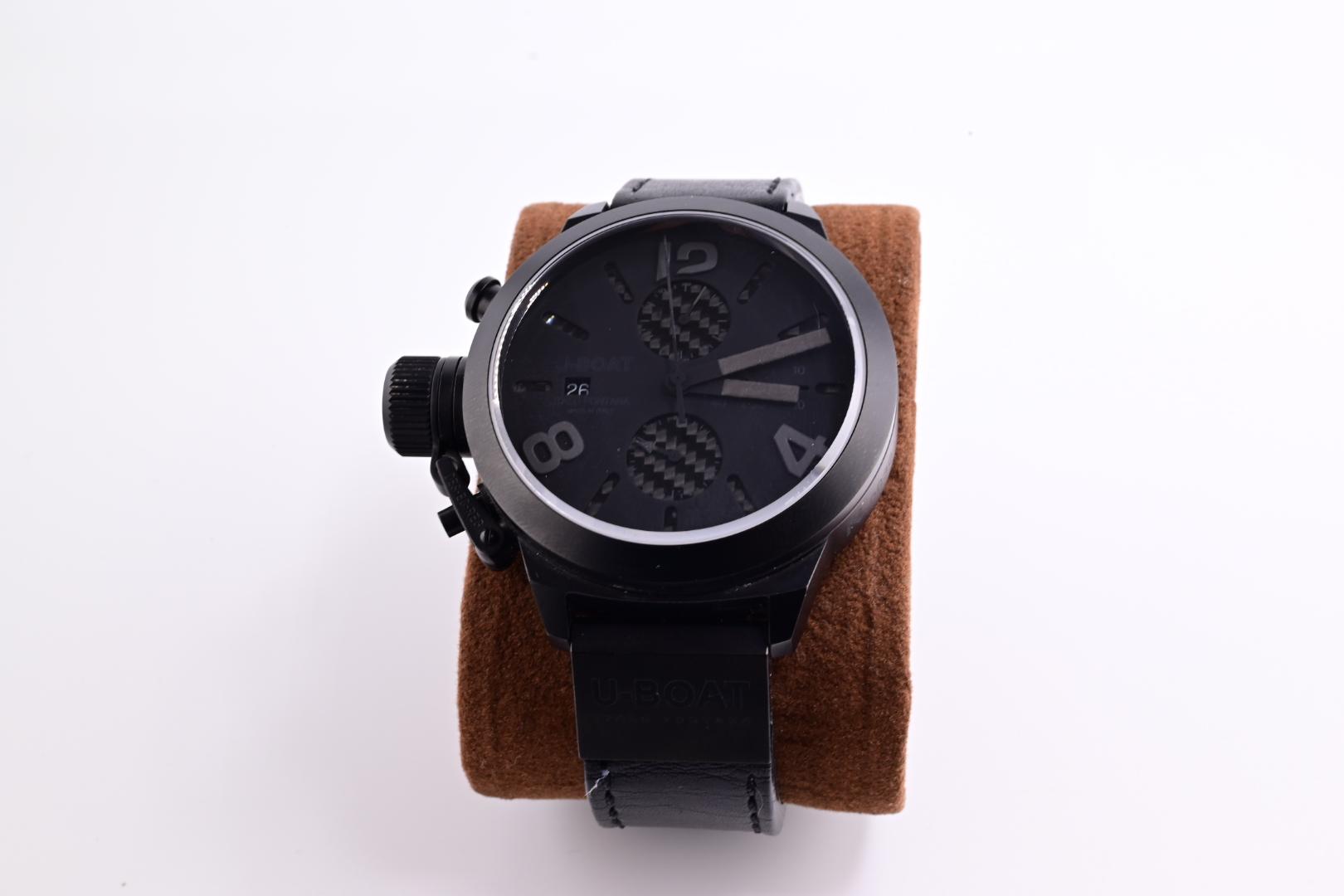 Awesome Classico CAB U-BOAT Chronograph DLC Diver 45 MM Destro