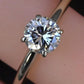 IGI Certified 0.90 CT Natural Diamond Solitaire Engagement Ring 14K Gold Size 9
