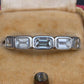 IGI Certified 1.35 CTW Emerald Cut Diamond 5-Stone Band Platinum Ring Size 9