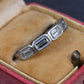IGI Certified 1.35 CTW Emerald Cut Diamond 5-Stone Band Platinum Ring Size 9