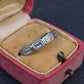 IGI Certified 1.35 CTW Emerald Cut Diamond 5-Stone Band Platinum Ring Size 9