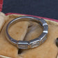 IGI Certified 1.35 CTW Emerald Cut Diamond 5-Stone Band Platinum Ring Size 9
