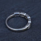 IGI Certified 1.35 CTW Emerald Cut Diamond 5-Stone Band Platinum Ring Size 9