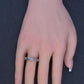 IGI Certified 1.35 CTW Emerald Cut Diamond 5-Stone Band Platinum Ring Size 9