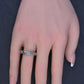 IGI Certified 1.35 CTW Emerald Cut Diamond 5-Stone Band Platinum Ring Size 9