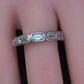 IGI Certified 1.35 CTW Emerald Cut Diamond 5-Stone Band Platinum Ring Size 9