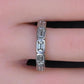 IGI Certified 1.35 CTW Emerald Cut Diamond 5-Stone Band Platinum Ring Size 9