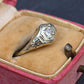 Antique Art Deco 14K White Gold 0.25 CT Round Diamond Ring Size 5.75 IGI Cert.
