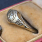 Antique Art Deco 14K White Gold 0.25 CT Round Diamond Ring Size 5.75 IGI Cert.