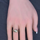 Antique Art Deco 14K White Gold 0.25 CT Round Diamond Ring Size 5.75 IGI Cert.