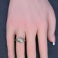 Antique Art Deco 14K White Gold 0.25 CT Round Diamond Ring Size 5.75 IGI Cert.