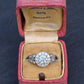 IGI Certified 1.72 CTW Diamond Halo Ring with Kite Side Diamonds Size 5