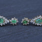 IGI Certified 1.70 CTW Natural Emerald & 2.00 CTW Diamond Drop Earrings in 14K