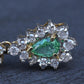 IGI Certified 1.70 CTW Natural Emerald & 2.00 CTW Diamond Drop Earrings in 14K