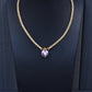 Gianni Bulgari Enigma 18K Gold Diamond Ruby Braided Necklace 2.75 TCW IGI Cert.