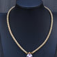Gianni Bulgari Enigma 18K Gold Diamond Ruby Braided Necklace 2.75 TCW IGI Cert.