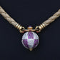Gianni Bulgari Enigma 18K Gold Diamond Ruby Braided Necklace 2.75 TCW IGI Cert.