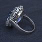 Rare Antique Platinum GIA 8.62ct No Heat Ceylon Sapphire & Old Cut Diamonds