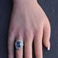 Rare Antique Platinum GIA 8.62ct No Heat Ceylon Sapphire & Old Cut Diamonds