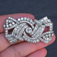 Antique Art Deco 8ctw Old European Diamond Platinum Brooch Pin IGI Certified