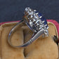 Rare Antique Platinum GIA 8.62ct No Heat Ceylon Sapphire & Old Cut Diamonds