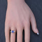 GIA 1.54ct Burma No Heat Sapphire With Old European Cut Diamonds 18K Gold Ring