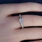 14K White Gold Princess Cut Diamond Ring 1/2 Carat Center Stone – Size 6