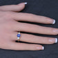 GIA 1.54ct Burma No Heat Sapphire With Old European Cut Diamonds 18K Gold Ring