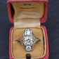 GIA Certified 14K Gold Art Deco Three-Stone Diamond Engagement Ring 2.00 TCW