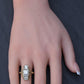 GIA Certified 14K Gold Art Deco Three-Stone Diamond Engagement Ring 2.00 TCW
