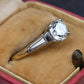 GIA 1.16 Carat H SI1 Round Brilliant Diamond Engagement Ring 14K Gold Platinum