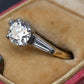 GIA 1.16 Carat H SI1 Round Brilliant Diamond Engagement Ring 14K Gold Platinum