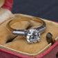 GIA 1.16 Carat H SI1 Round Brilliant Diamond Engagement Ring 14K Gold Platinum
