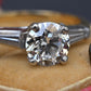 GIA 1.16 Carat H SI1 Round Brilliant Diamond Engagement Ring 14K Gold Platinum