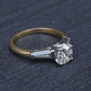 GIA 1.16 Carat H SI1 Round Brilliant Diamond Engagement Ring 14K Gold Platinum