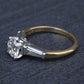 GIA 1.16 Carat H SI1 Round Brilliant Diamond Engagement Ring 14K Gold Platinum