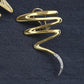 Tiffany & Co. Paloma Picasso 18K YG & Platinum Diamond Zig Zag Earrings 16.80 Gr