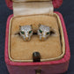 EFFY 14K Gold 0.50 CTW Diamond & Green Stone Leopard Stud Earrings (3.25g)