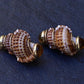 Beautiful Pair Of 14K Maz Seashell Earrings Seaman Schepps Style